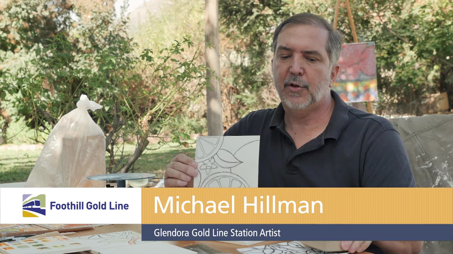 Foothill Gold Line Glendora Station Art, Glendora Home - A Slice of Sunshine